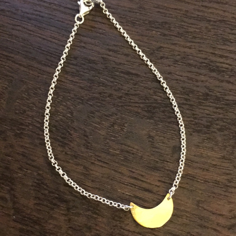 Sterling Silver Moon Bracelet